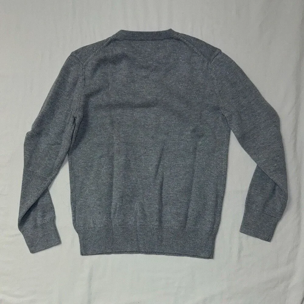 GAP Boys Gray Sweater Medium 8 Pullover Preppy Formal Party Knit Fall School